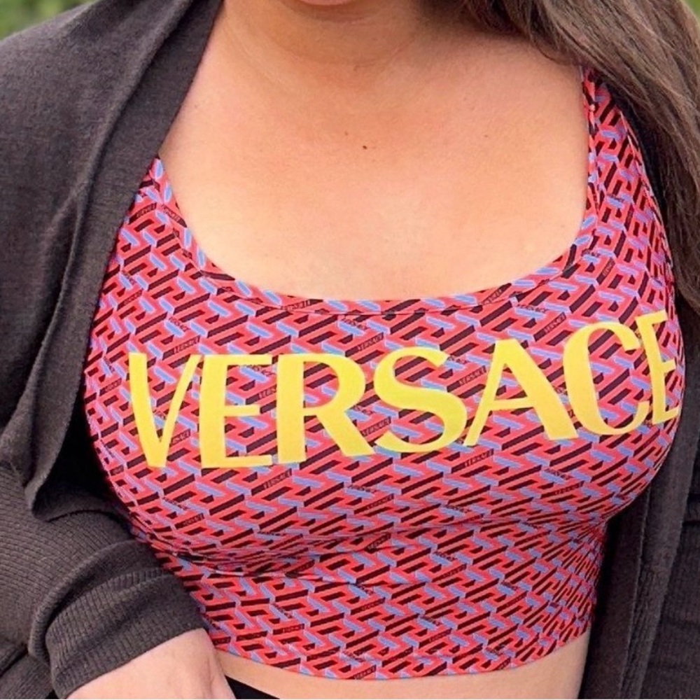 XL Versace crop top